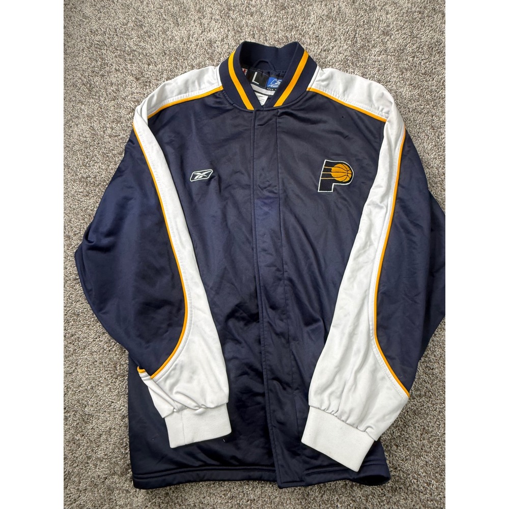 Vintage 2000s Reebok Indiana Pacers NBA Team Apparel Jacket Men's L Y2K
